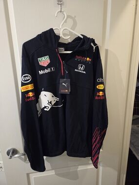 ***Puma x Red Bull Racing*** Navy Hoodie with Logos